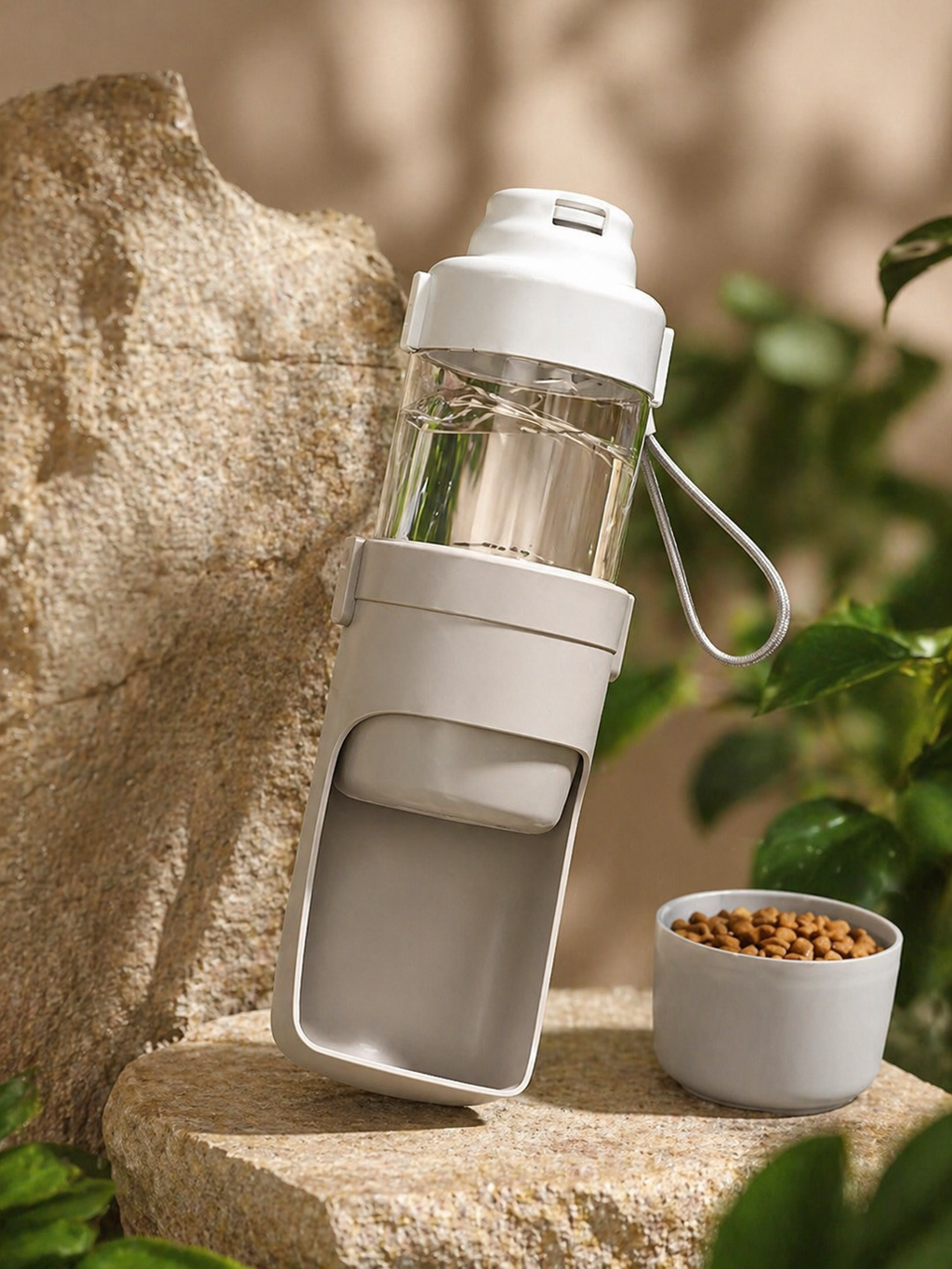 Dog Water Bottle + Food Container – 2-in-1 Travel Bottle | AU